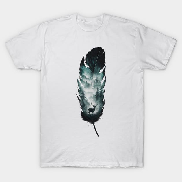 feather T-Shirt by tdK